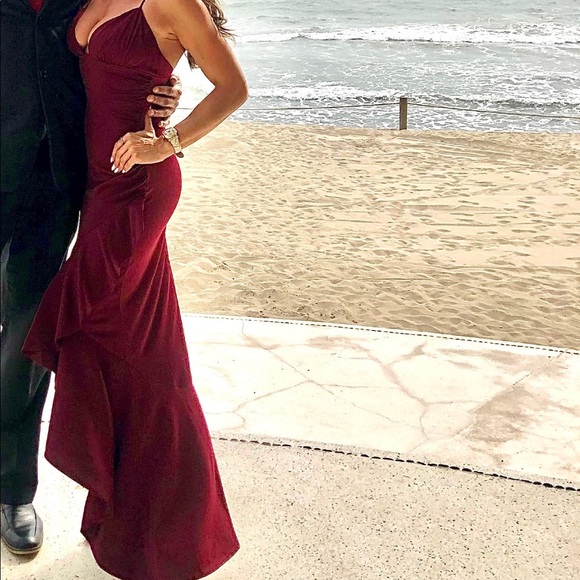 Majorelle Sangria Gown, Size S - Picture 3 of 9